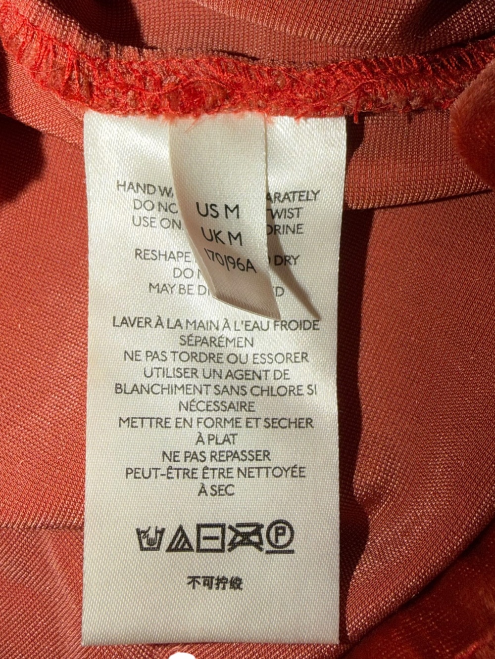 Anthropologie Melody Velvet Tunic Dress in Cinnamon Orange Women’s M - Picture 8 of 9